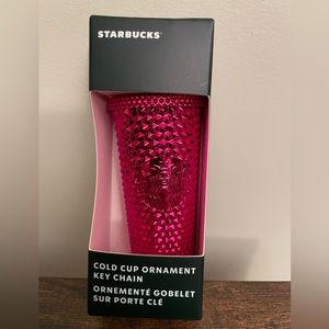 Brand New pink studded tumbler ornament
